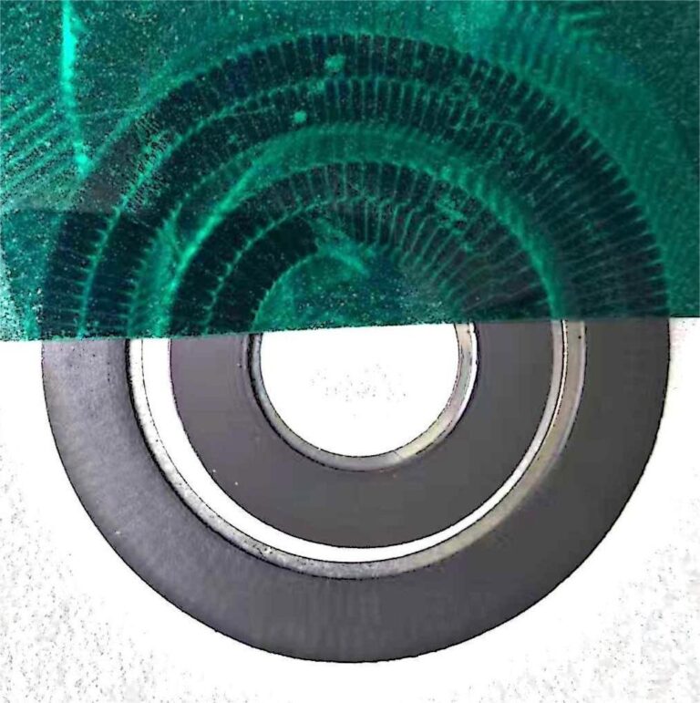 Dual-track magnetic encoder ring for IC-Haus absolute encoder